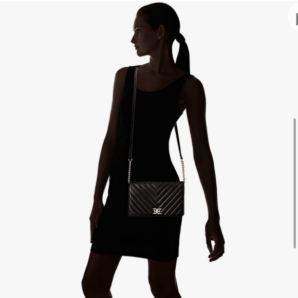 Sam Edelman Rose Quilted Black Crossbody - Picture 6 of 6